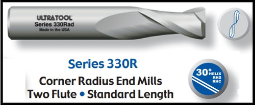 UT31199AT | 1/2"x.125"RAD 2 FLUTE EM AlTiN AlTiN Coated